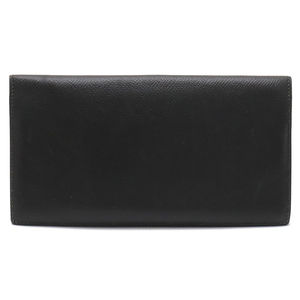 Hermes Hermes Black Leather Long Wallet Leather Long Wallet